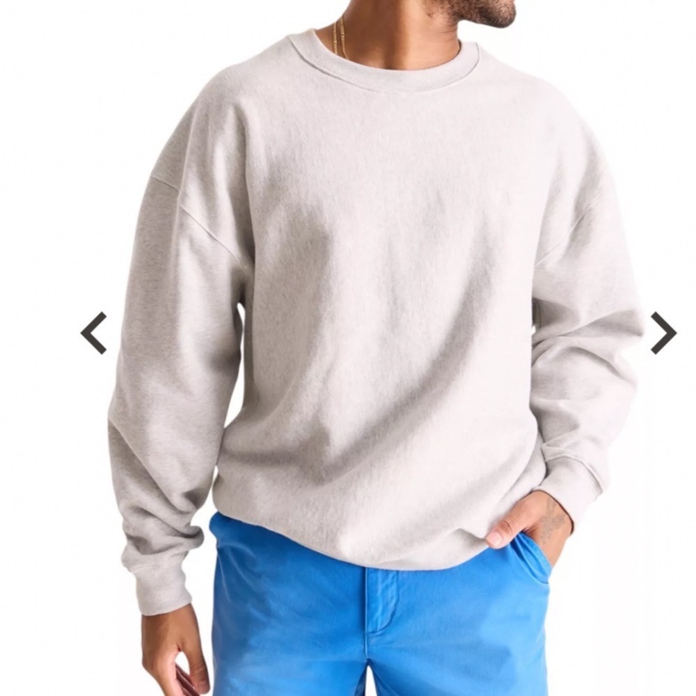 Chubbies Mens The 6th Period Comfort Crewneck Sweatshirt Heather Gray Medium NWT